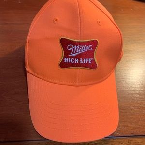 Miller High Life Beer Blaze Orange Adjustable Hat